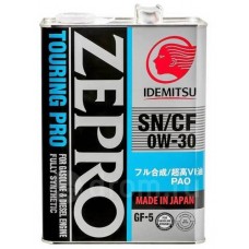Моторное масло IDEMITSU ZEPRO TOURING PRO 0W30 SN/CF GF-5 (4л)